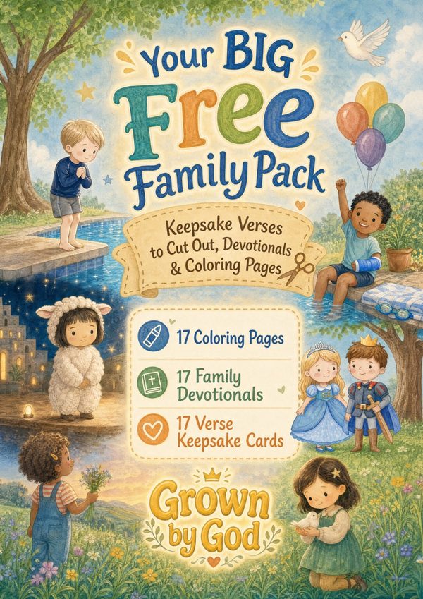 The free Grown by God Family Activity Pack