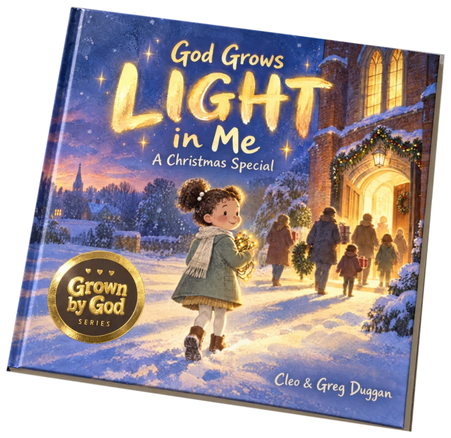 The hardcover God Grows Light in Me, A Christmas Special